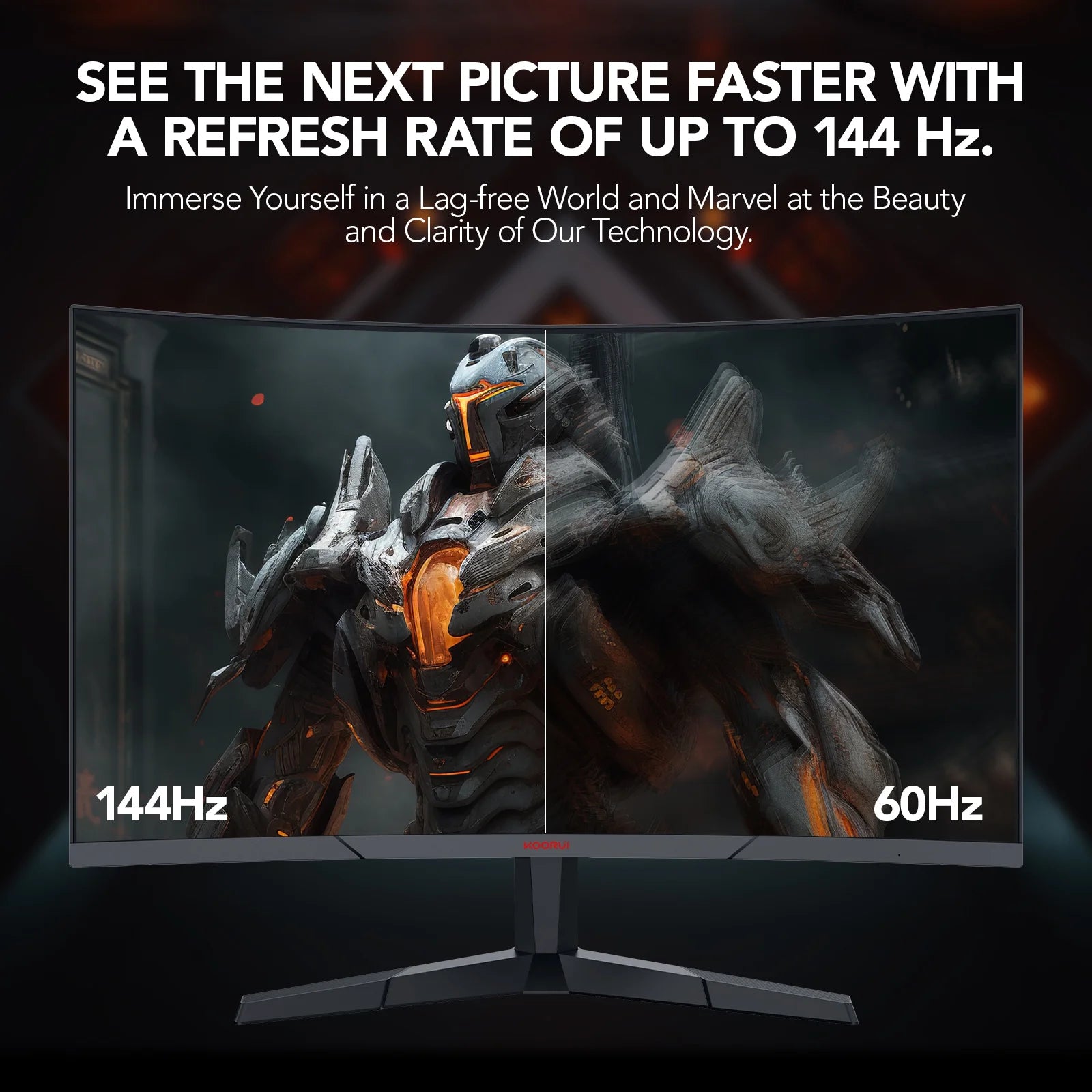 27 Inch Curved Gaming Monitor, 165Hz FHD Computer Monitors, 100% Srgb,Adaptive Sync,27E6C