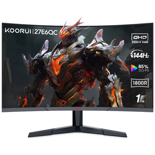 27 Inch Curved Gaming Monitor, 165Hz FHD Computer Monitors, 100% Srgb,Adaptive Sync,27E6C