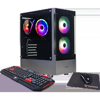 Desktop - Core I5-10100 4-Cores 8-Threads 4.3Ghz Boost, Arc A380, 16GB DDR4 3200Mhz, 512GB Pcie Nvme SSD, RGB, Windows 11