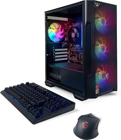 Desktop Gaming Computer Home&Office PC Ryzen 7 5700G, 16GB DDR4 3600, 512Gb M2 NVME SSD, RGB Fans, Win 10 Home 64-Bit Ready(Amd Ryzen 7 5700G) Built in USA,1 Year Warranty Desktop Computers